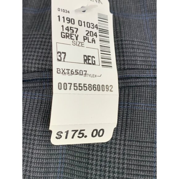 NWT Jos A Bank Travelers Gordon Black Plaid Wool Suit 42R / 37 RY10371 $695 - Picture 12 of 16